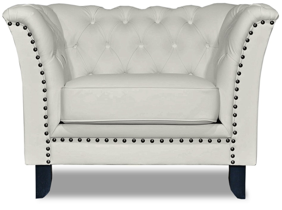 Chester Bridge lenestol - Hvit Pu