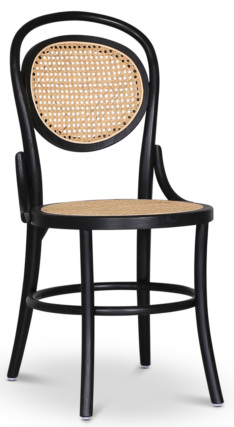 Alicia stol bøyd tre - Svart / rotting Alicia stol bøyd tre - Svart / rotting