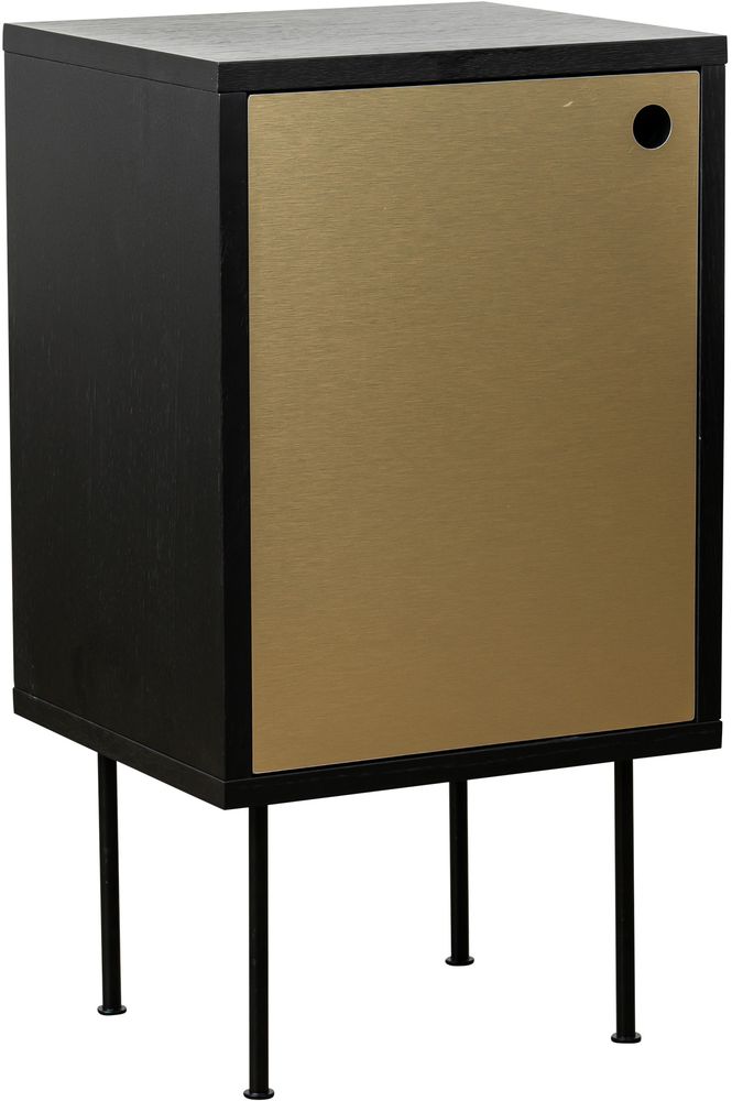 Volume nattbord - Svart / messing