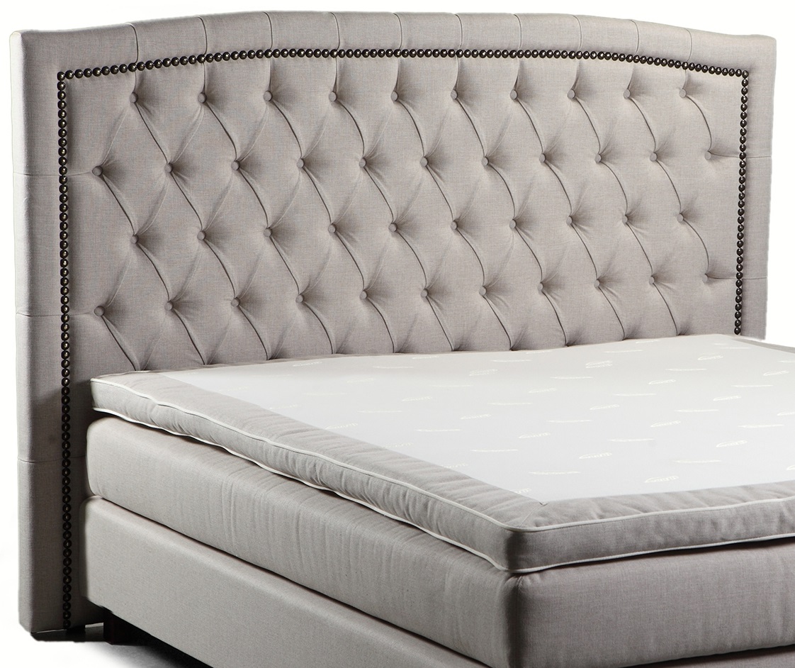 West Sengegavl med nitar 120 x 95 cm - Svart