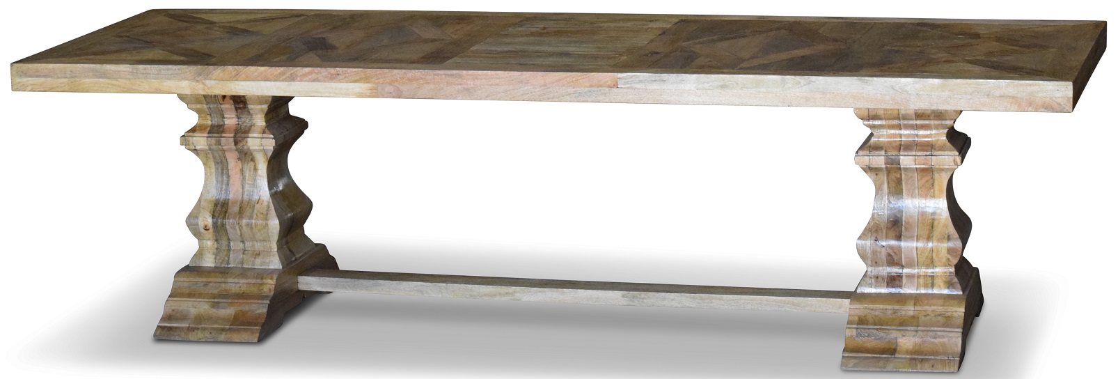 Bord 280x100 cm rustikt tre - Palma + Tekstilrens for mbler