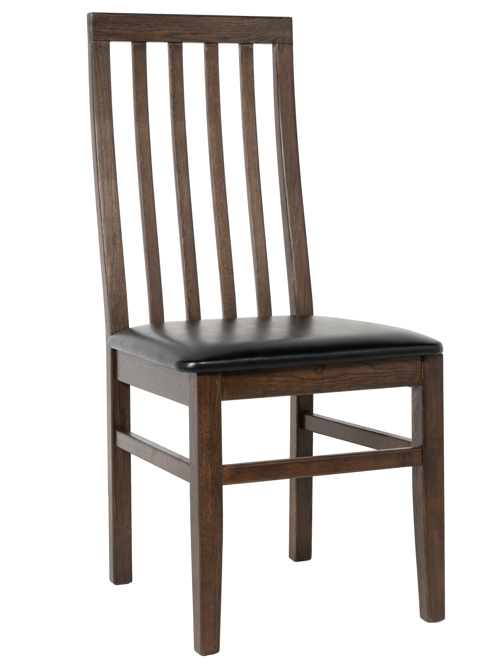 Alaska Stol - brunoljet eik / Sort �ko-l�r + M?belben