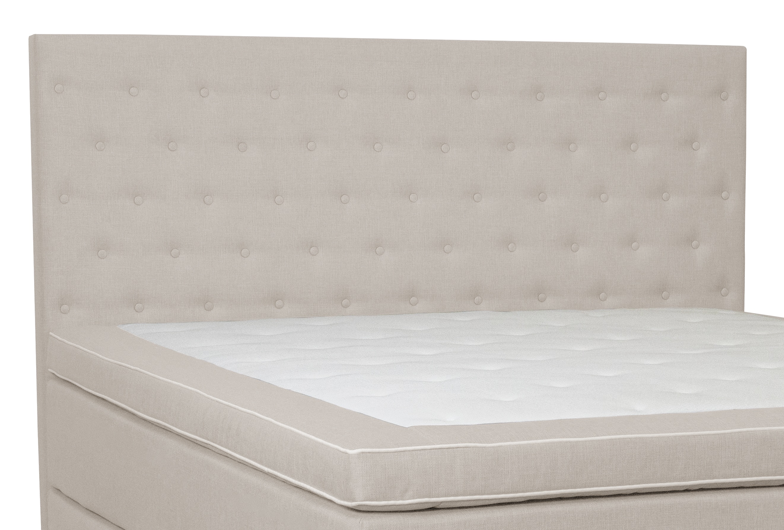 Sengegavl 180 cm - Beige