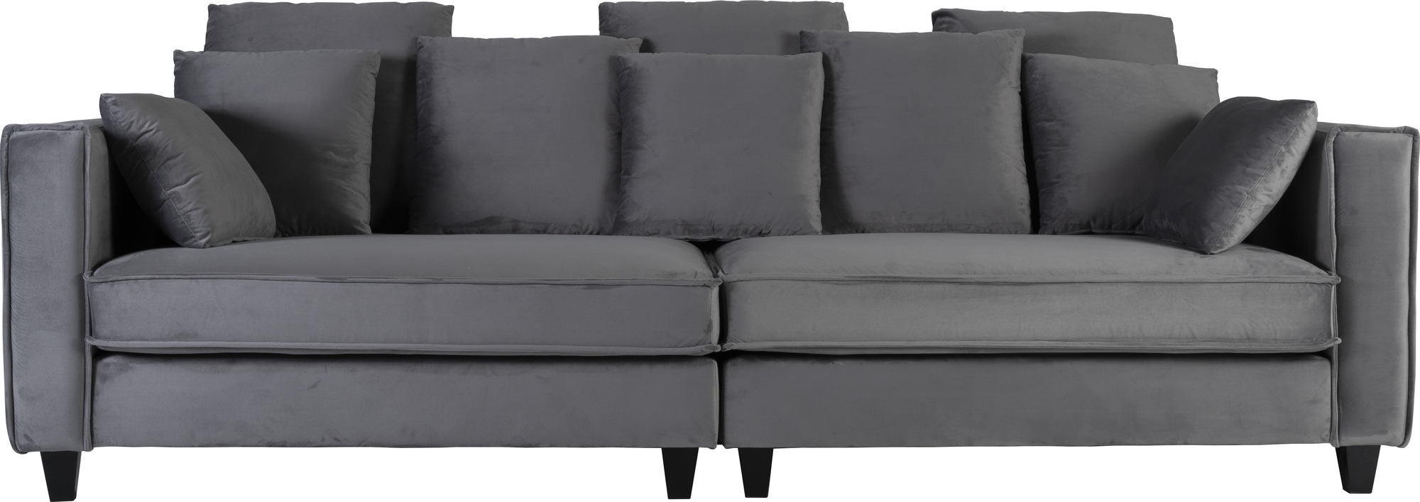 Brandy Lounge - 3,5-seters sofa XL (s�lvgr� fl�yel)