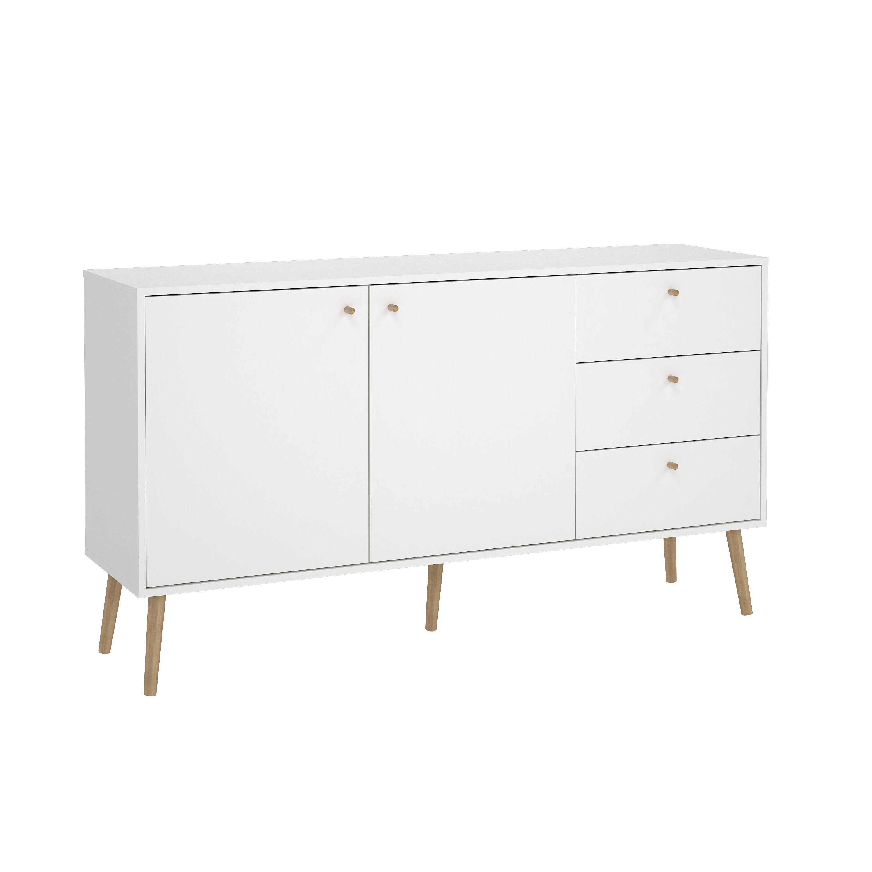 Skjenk Bodo | 2 dører og 3 skuffer | Hvit Skjenk Bodo | 2 dører og 3 skuffer | Hvit