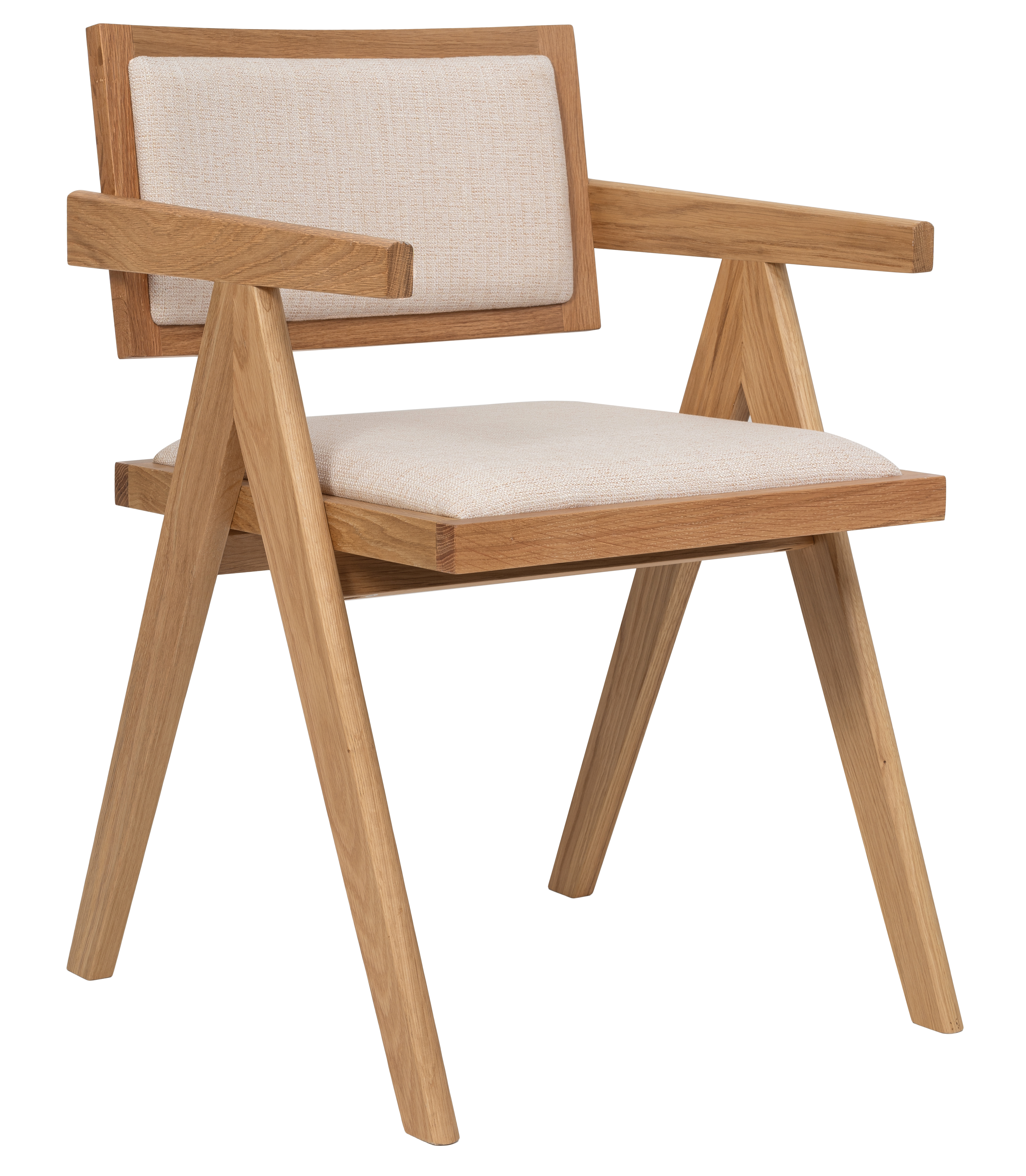 Lenestol eik / lin - Sara
