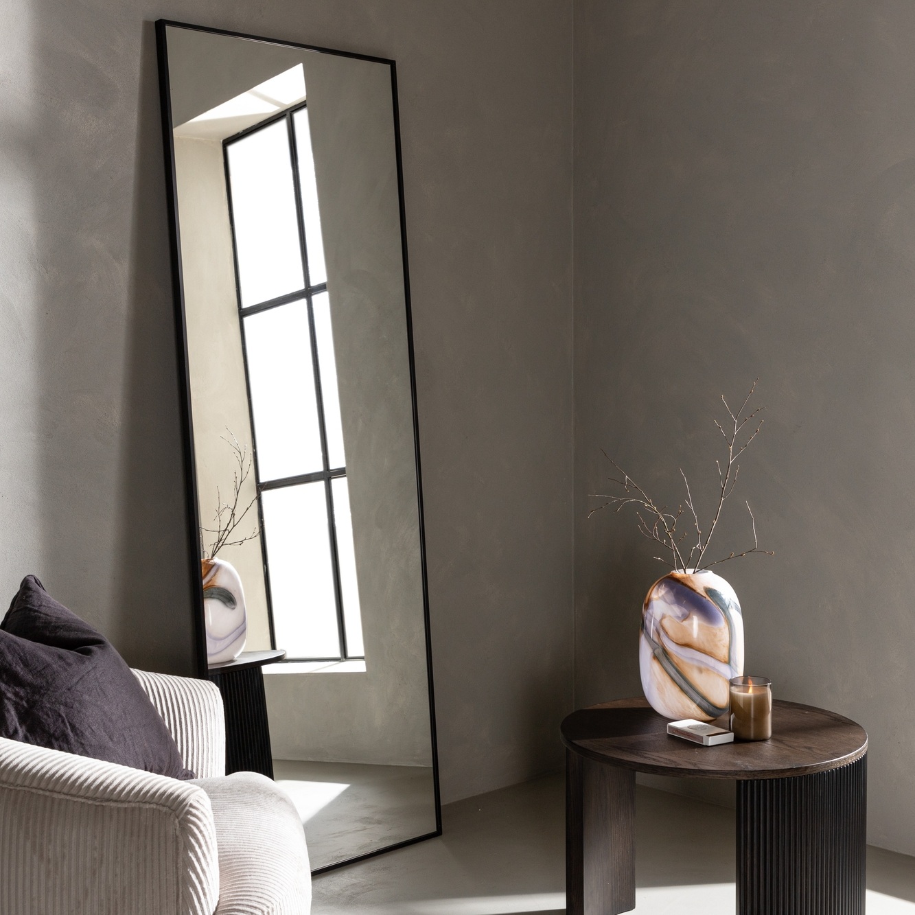 Dalton speil - Svart