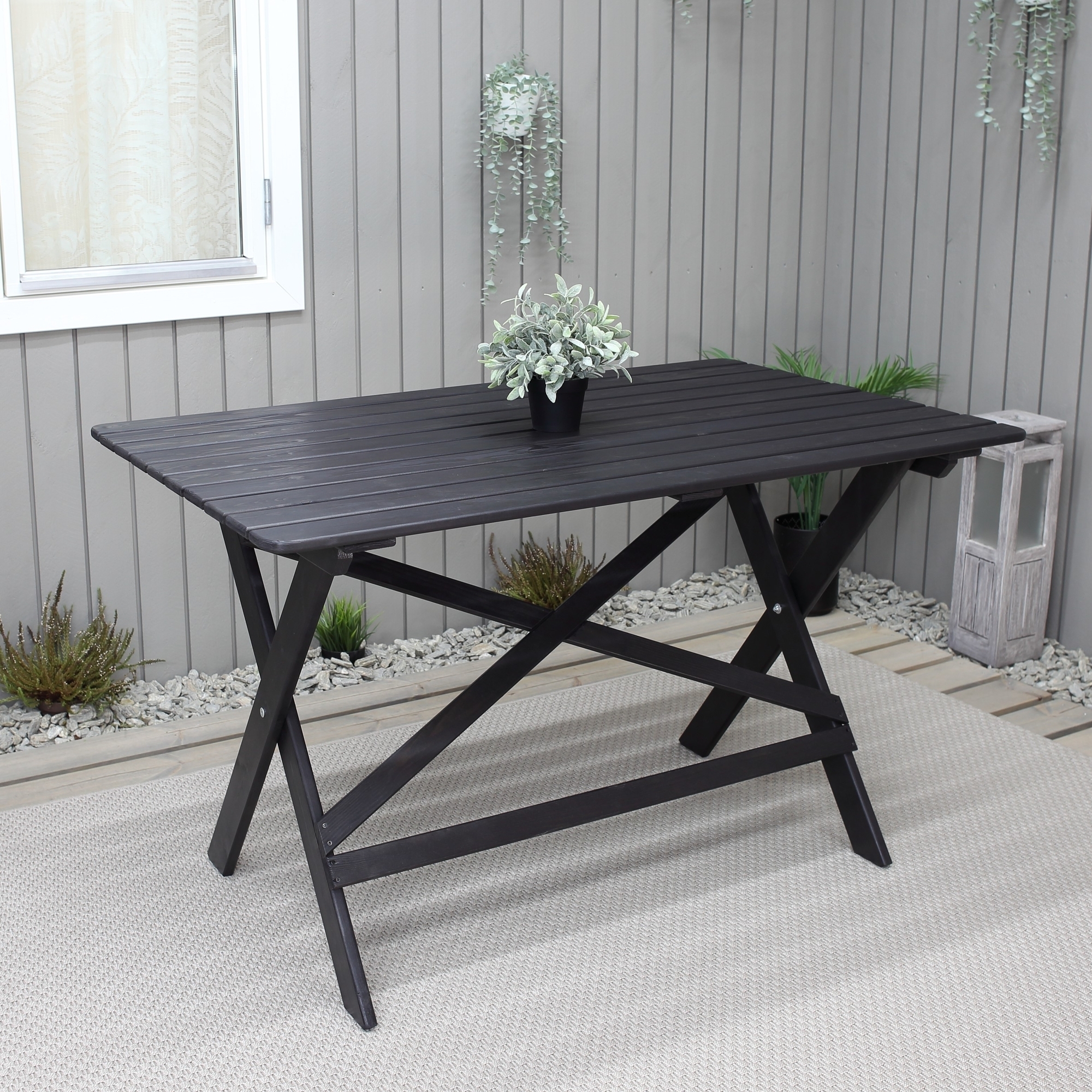 Knohult spisebord 125 cm - Sort