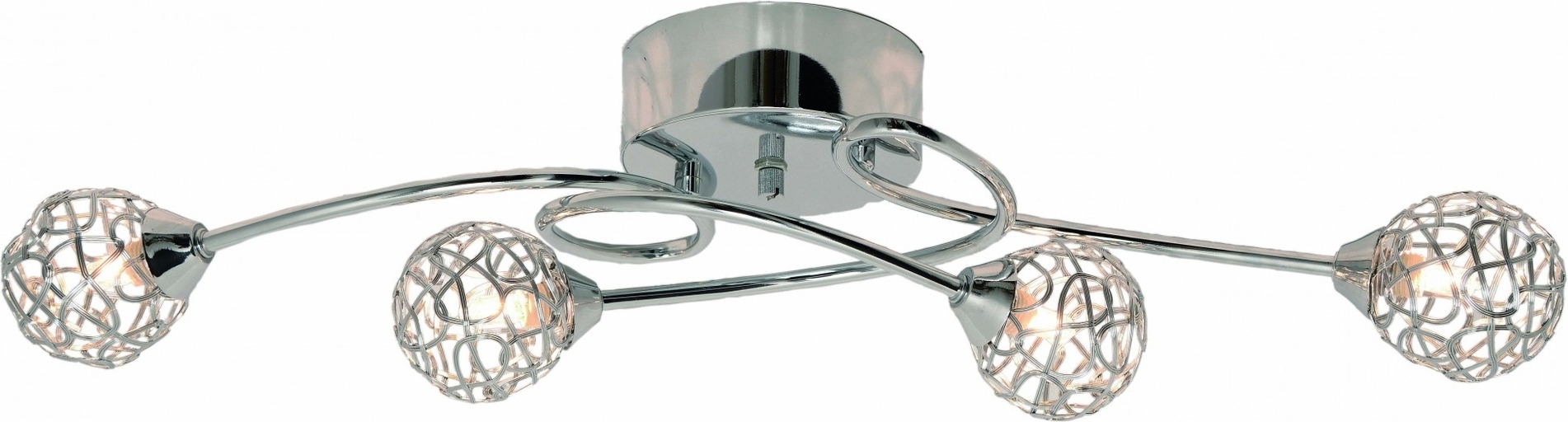 Excel Plafond 4 stk lyskilder - Krom Excel Plafond 4 stk lyskilder - Krom