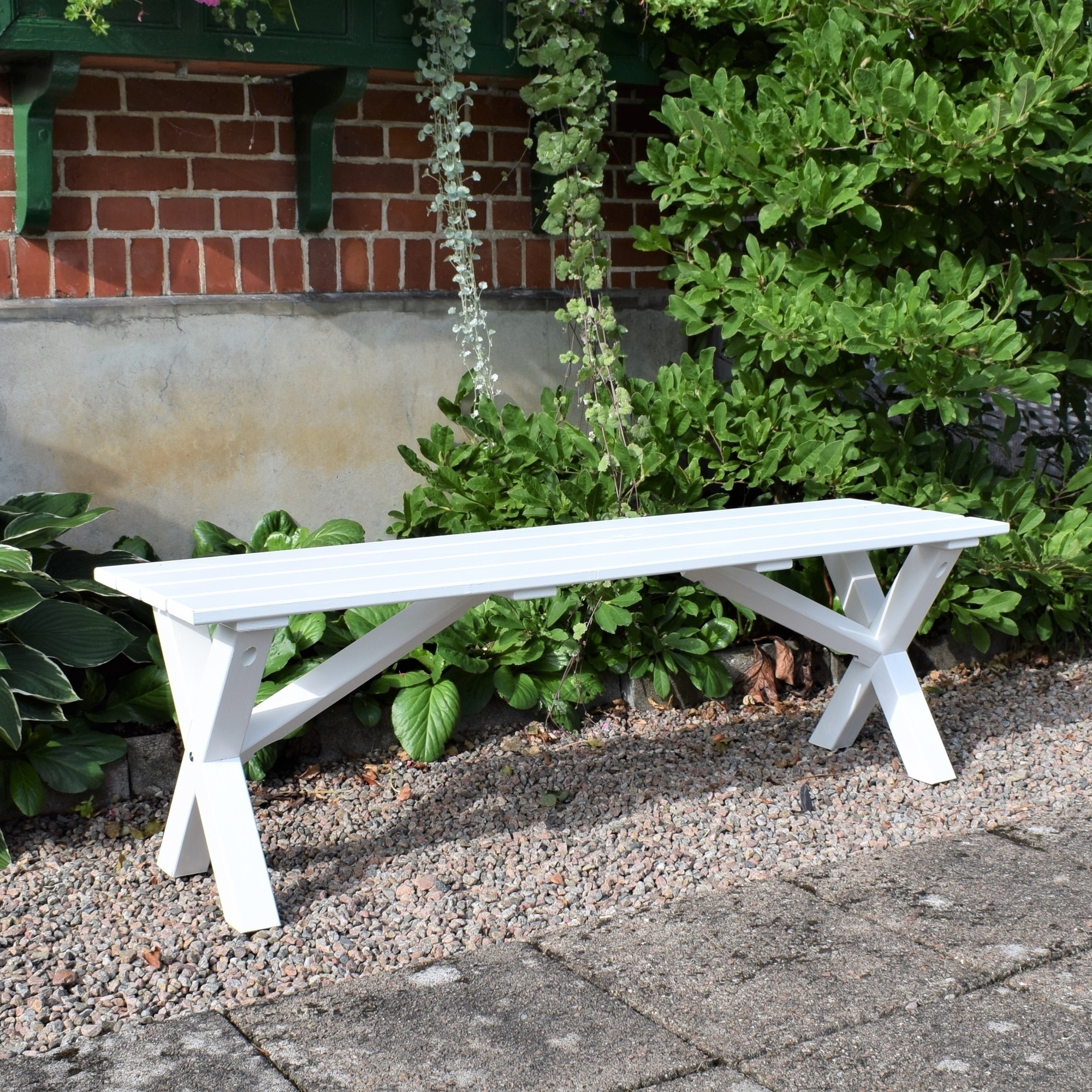 Scottsdale benk 140 cm - Hvit + M?belrengj?ring