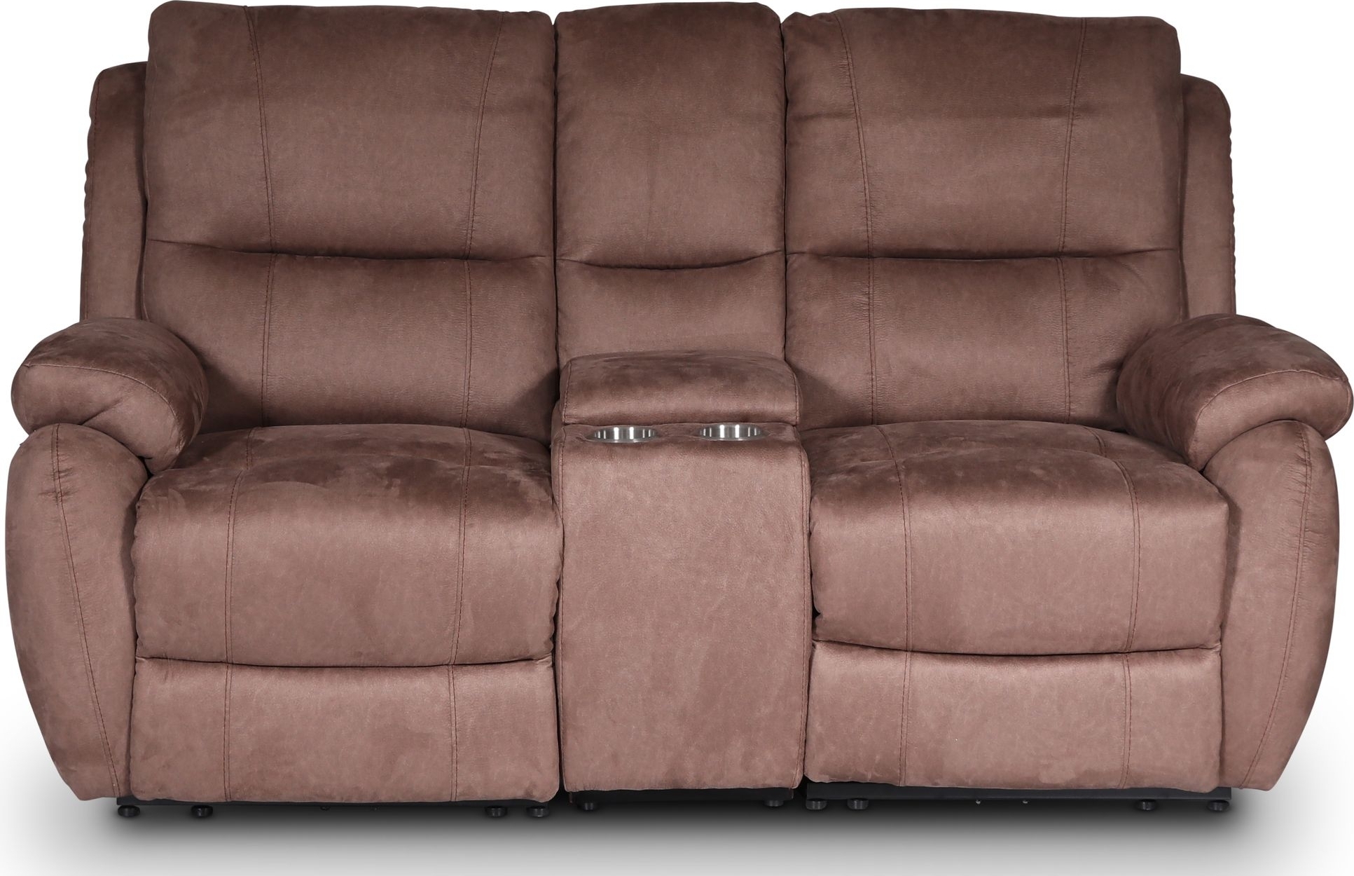 Enjoy Hollywood Biosofa - 2-seter recliner (el) i brunt mikrofiber