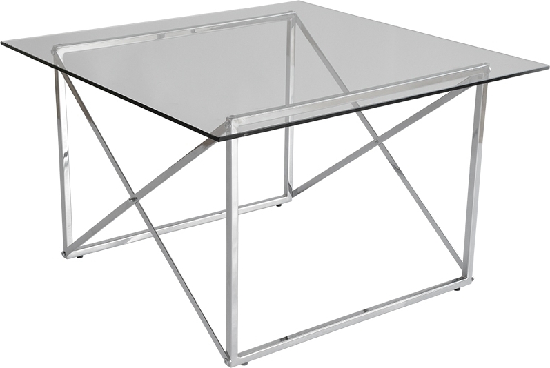 Cross Stuebord 75x75cm - Krom