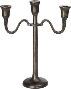 Amadeus Kandelaber H35 til 3 lys - Antikk bronse