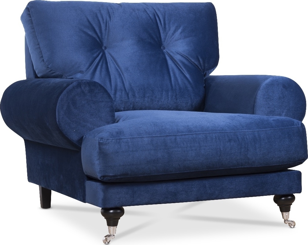 Andrew lenestol - M�rk bl� fl�yel