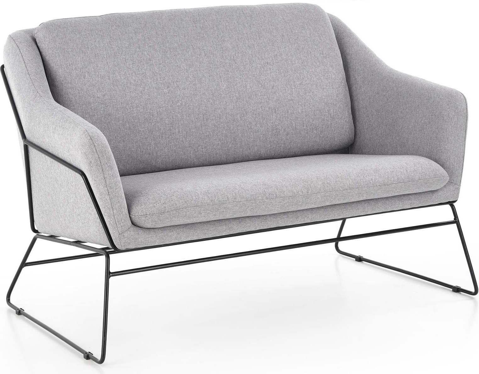 Regina XL sofa - Lys gr�/svart