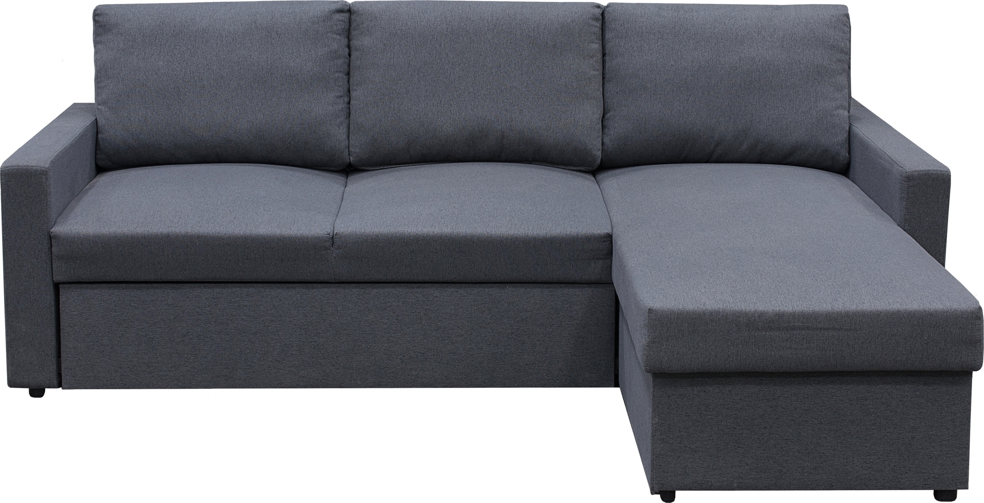 Dream divansofa med sengefunksjon og oppbevaring - M�rk gr� + Tekstilpleie for m�bler