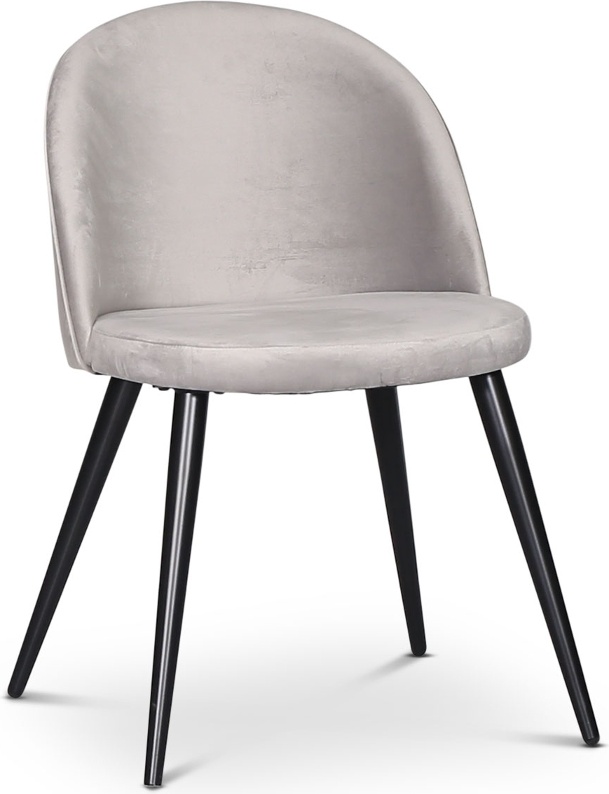 Spisestol Zeus - Svart / Lysegr� Fl�yel + M?belben