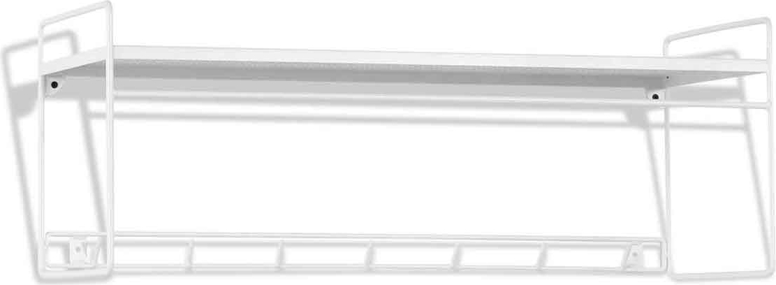 Alex hattehylle i metall - Hvit