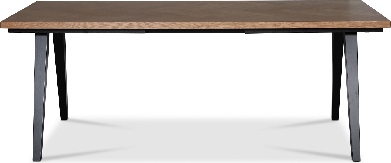 Skagen spisebord med fiskbeinsfinér - Eik + Tekstilrens for møbler Skagen spisebord med fiskbeinsfinér - Eik + Tekstilrens for møbler