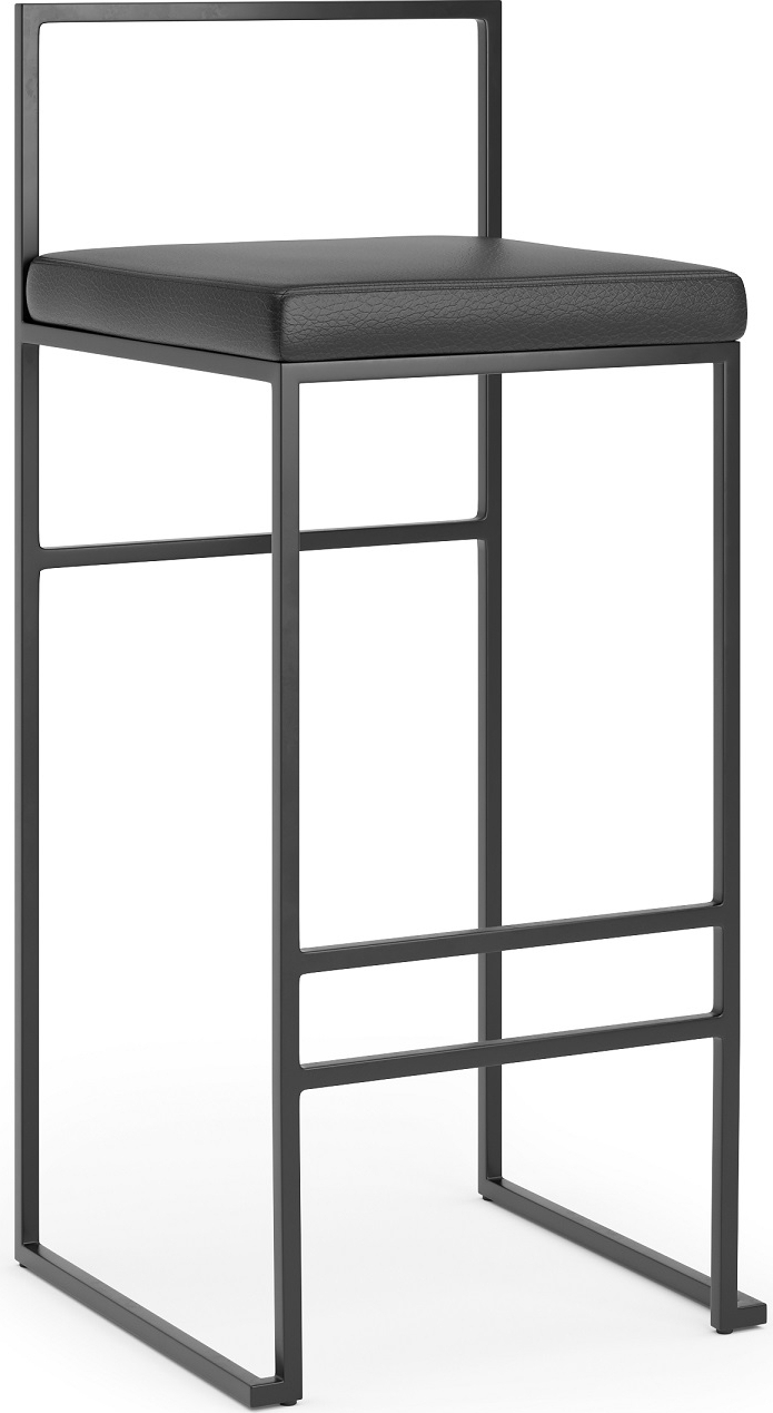 Aston barstol - Svart PU / svart + M�belrengj�ring