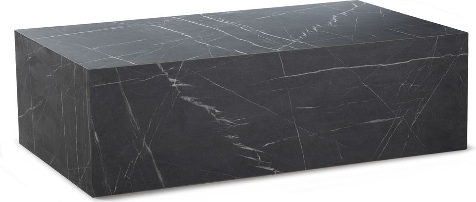Stein salongbord - Svart marmor (laminat)