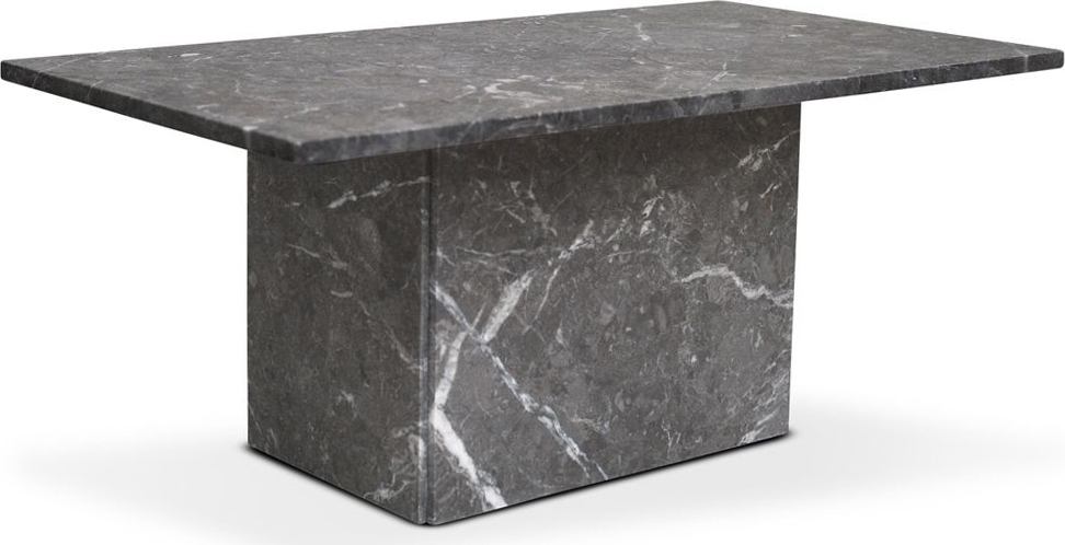 Kindbro salongbord 110 cm - Gr� marmor + M?belben