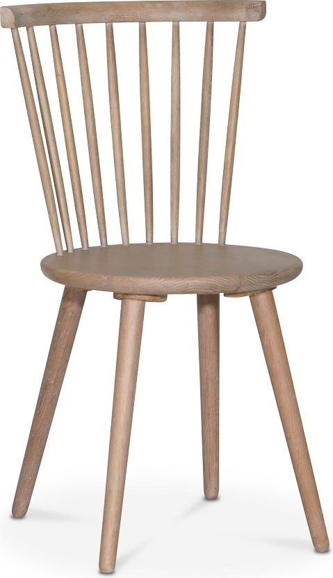 Pinnestolen Castor - Hvitoljet eik (Whitewash) + Stolpute