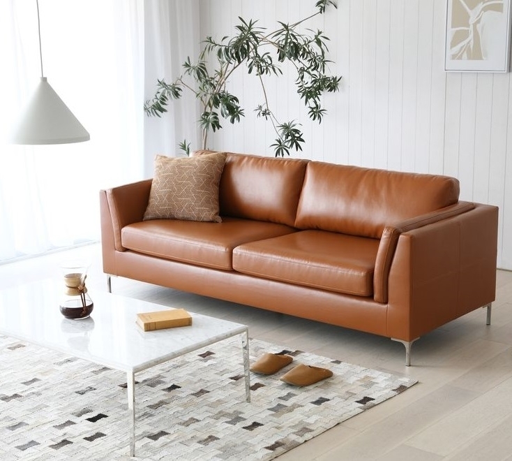 Cansas 3-seters sofa i cognac