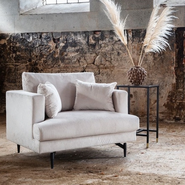 Safir lenestol - Beige manchester