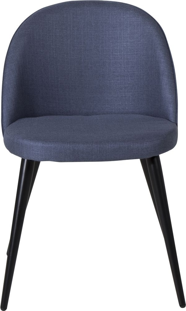 Spisestol Zeus - Svart/blå fløyel Spisestol Zeus - Svart/blå fløyel