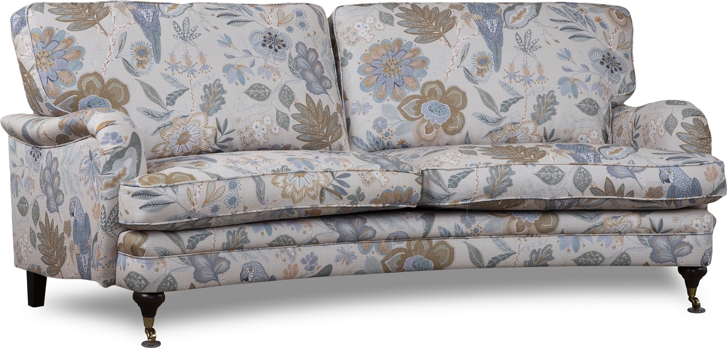 Howard Spirit buet 3-seters sofa i blomsterstoff - Eden Parrot Beige