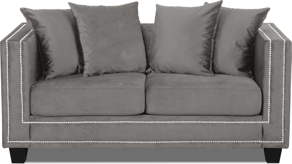 Temple Double Deco 2-seters sofa - Beige /silver nagler