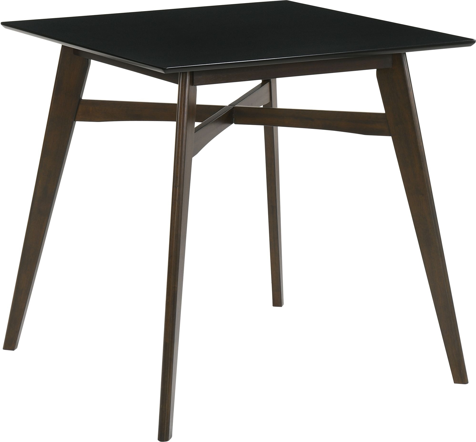 Florence barbord 90x90 cm - Valnøtt/svart Florence barbord 90x90 cm - Valnøtt/svart