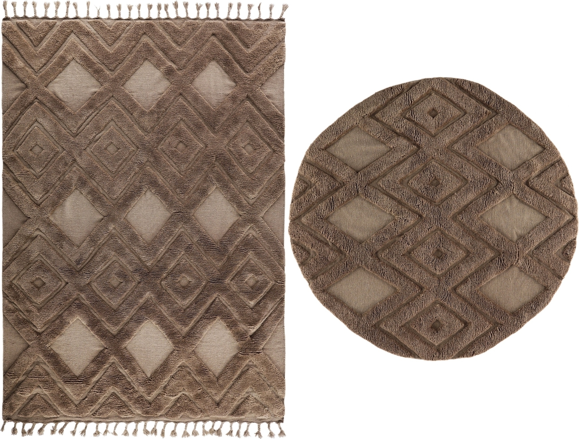 Dahlia ullteppe - Mørkebrunt Dahlia ullteppe - Mørkebrunt