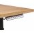 Plassjusterbart skrivebord 160 x 70 cm - Eik
