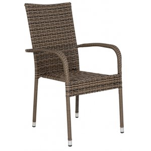 Portland utendrs spisestol - Cube Rattan/Gr