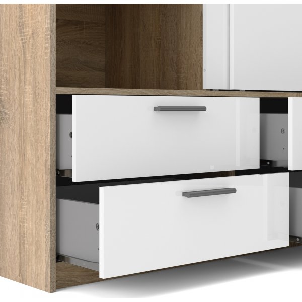 Line garderobe - Eik/hvit Line garderobe - Eik/hvit