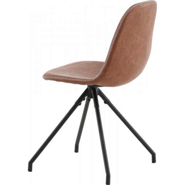 Bridge svingbar spisestol - Brun PU