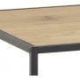 Seaford skrivebord 130 cm - Eik/svart