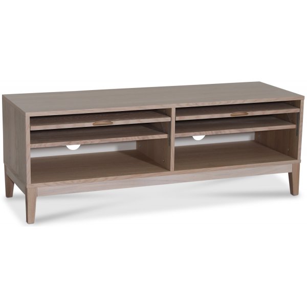 Borgholm TV-benk 126 cm - whitewash