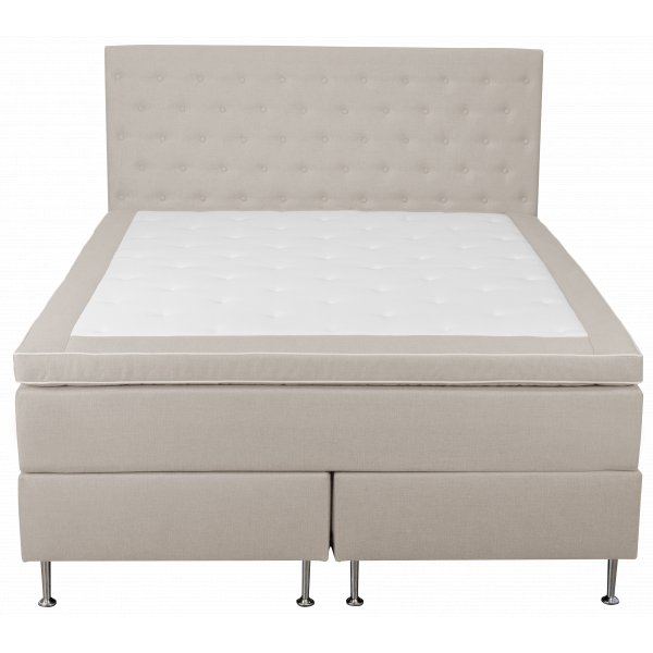 Kontinentalseng 180x200 cm beige pocketfjrer 5 soner