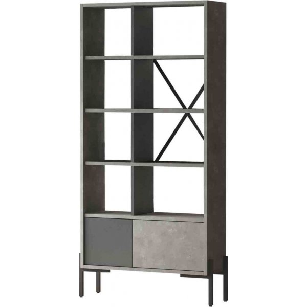Bruno bokhylle - Grå/antrasitt Bruno bokhylle - Grå/antrasitt