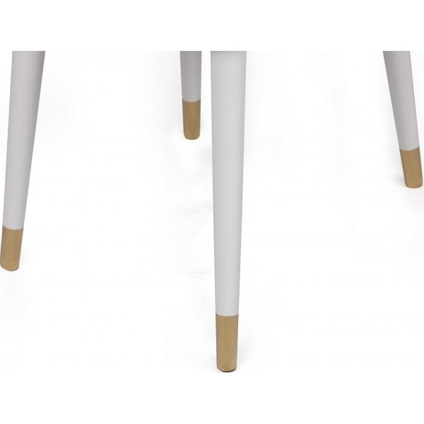 Hugo spisestuestolsett - Antrasitt/hvit/gull