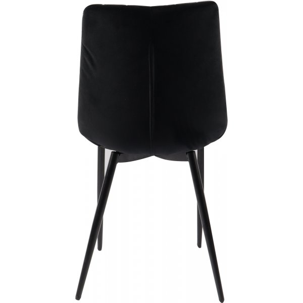 Kayla stol - Svart fl�yel