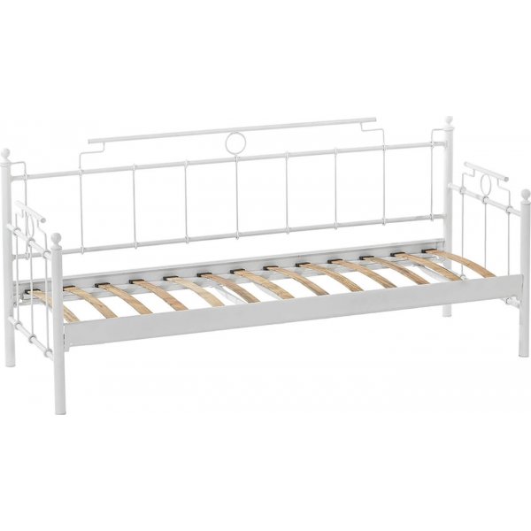 Hampus 3-seters utesofa - Hvit/brun + Tekstilrens for mbler