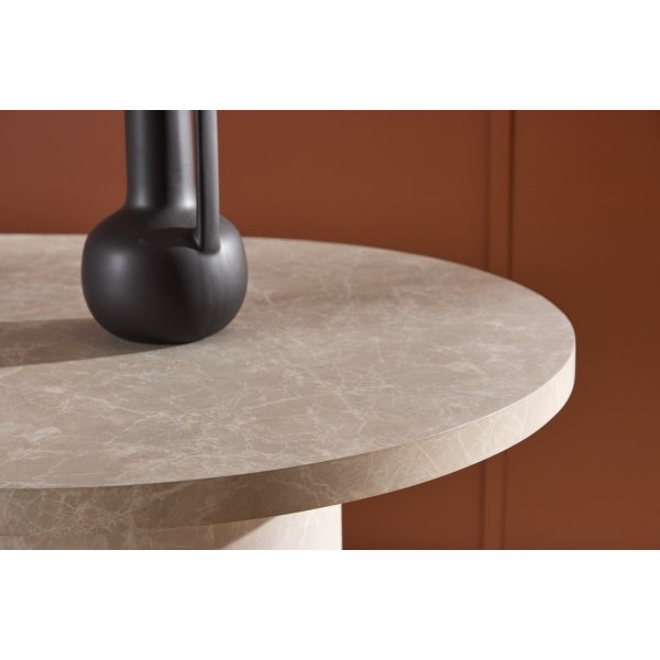 Narvik spisebord 200 x 100 cm - Beige marmoreffekt