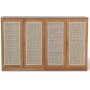 Level sideboard med drer i rotting B140 cm - Eik