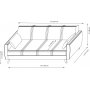 Zaden 3-seters sovesofa - Beige