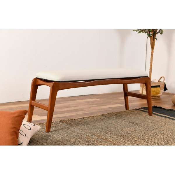 Berøringsbenk - Valnøtt/krem Berøringsbenk - Valnøtt/krem