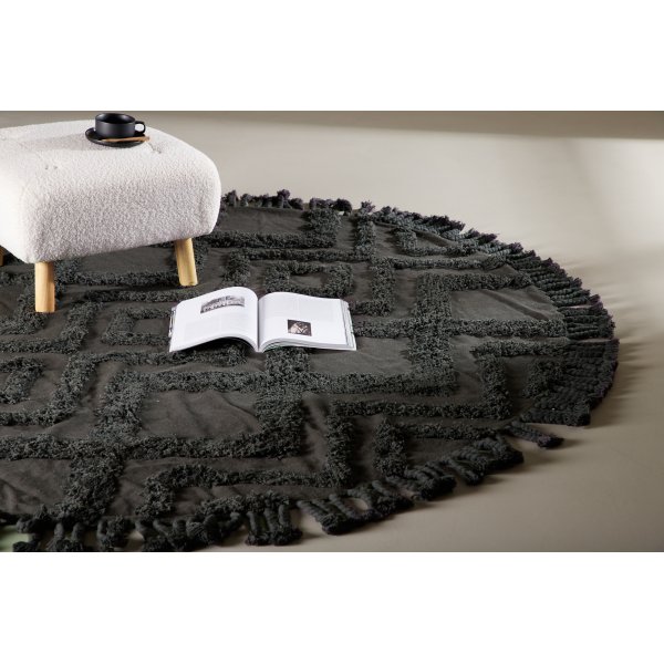 Kleva bomullsteppe - Mørk grå Kleva bomullsteppe - Mørk grå